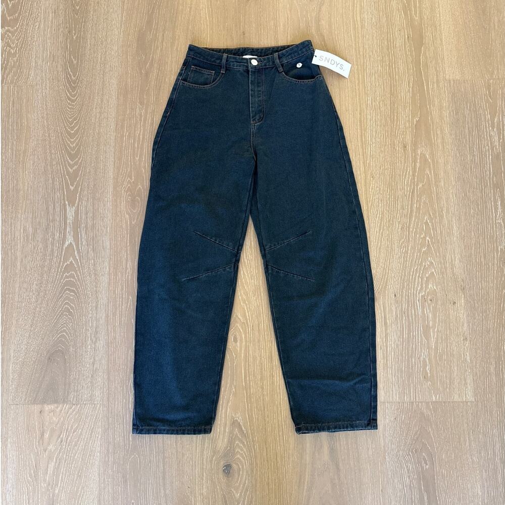SNDYS Barrel Jeans Lex Size M Indigo Blue